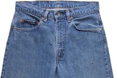 画像4: 80s USA製 Levi'sリーバイス 505 黒カン デニムパンツ w32 L33 (4)