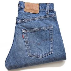 画像1: 80s USA製 Levi'sリーバイス 505 黒カン デニムパンツ w32 L33 (1)