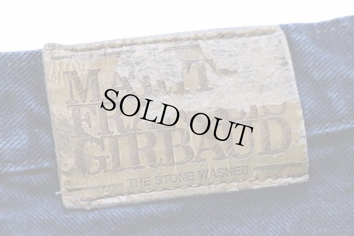 画像7: 90s MARITHE FRANCOIS GIRBAUDマリテフランソワジルボー テーパード カラーデニムパンツ 後染め 紺 31L (7)