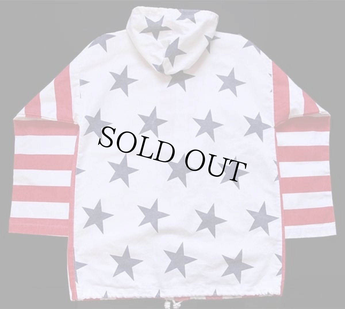 画像2: 90s USA製 MICHIGAN RAGミシガンラグ 星条旗柄 パーカー (2)