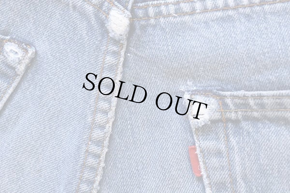 画像10: 80s USA製 Levi'sリーバイス 505 黒カン デニムパンツ w32 L33 (10)