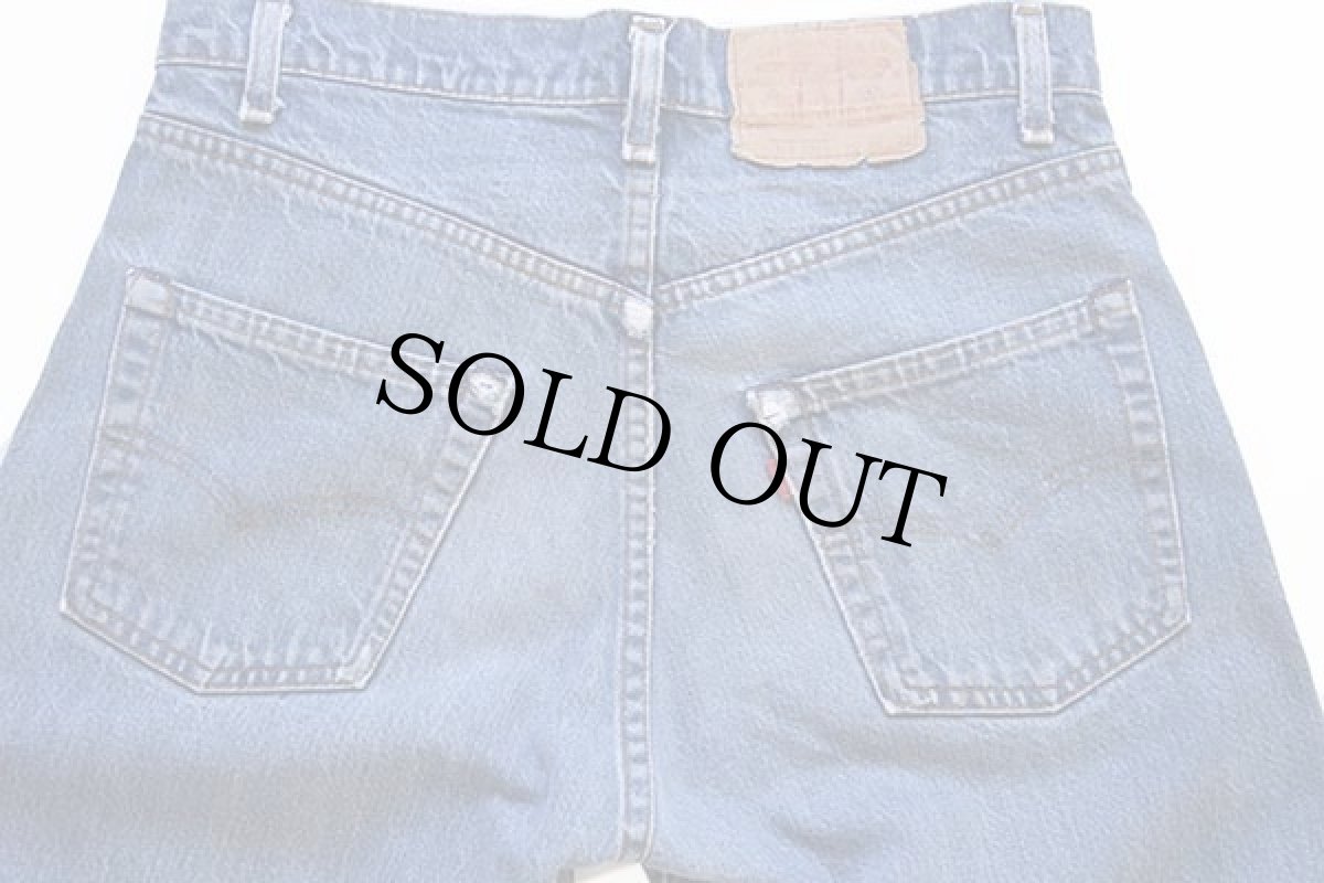 画像5: 80s USA製 Levi'sリーバイス 505 黒カン デニムパンツ w32 L33 (5)
