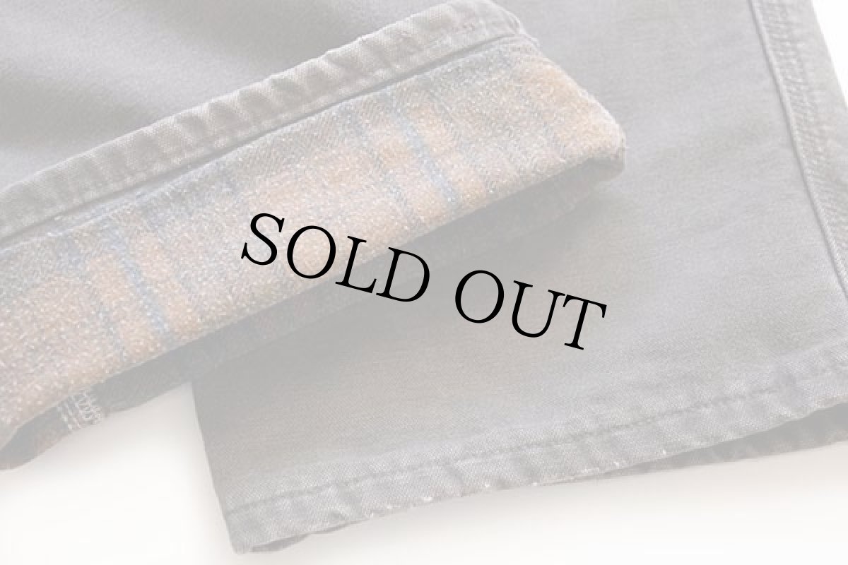 画像7: 00s USA製 carharttカーハート チェック ネルライナー ダック地 ペインターパンツ グレーブラウン w34 L34 (7)