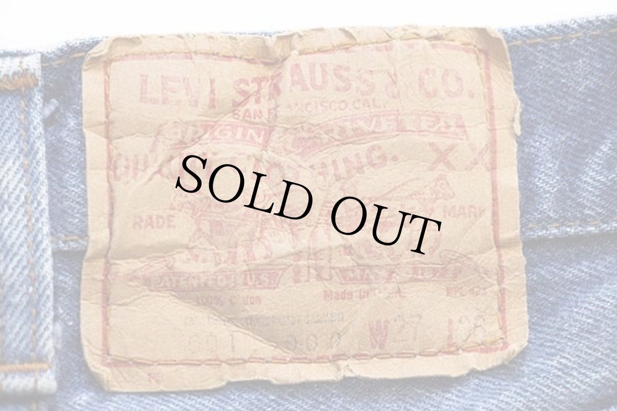 画像6: 80s USA製 Levi'sリーバイス 501 デニムパンツ w25 (6)