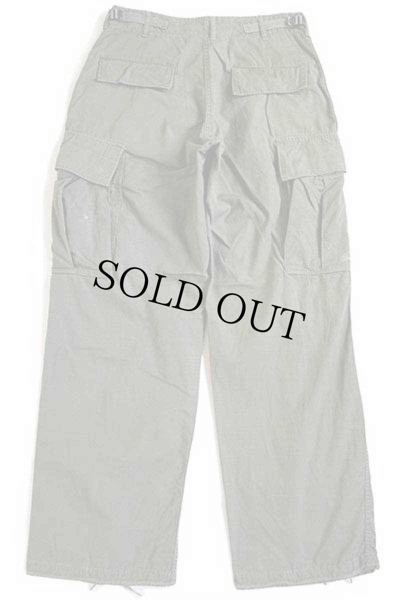 画像3: 60s 米軍 U.S.ARMY ジャングルファティーグパンツ オリーブグリーン R-S (3)