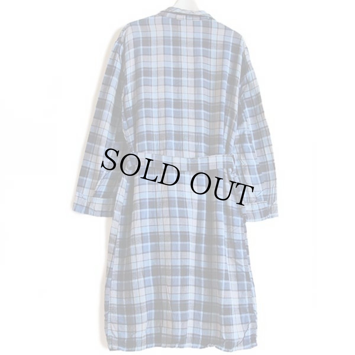 画像2: 50s PENNEY'S TOWNCRAFT チェック ショールカラー レーヨン ガウン L (2)