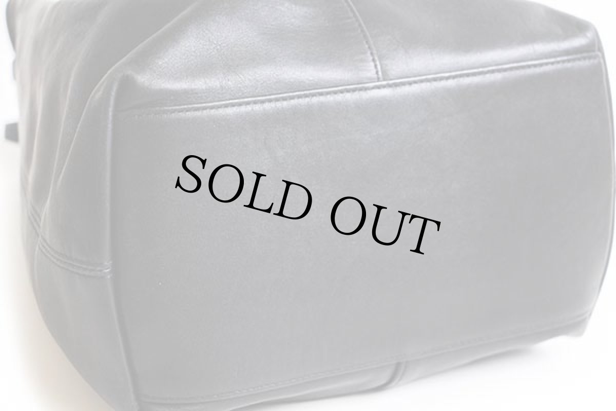 画像5: USA製 COACH オールド コーチ 巾着 レザー ハンドバッグ 黒★9166 (5)