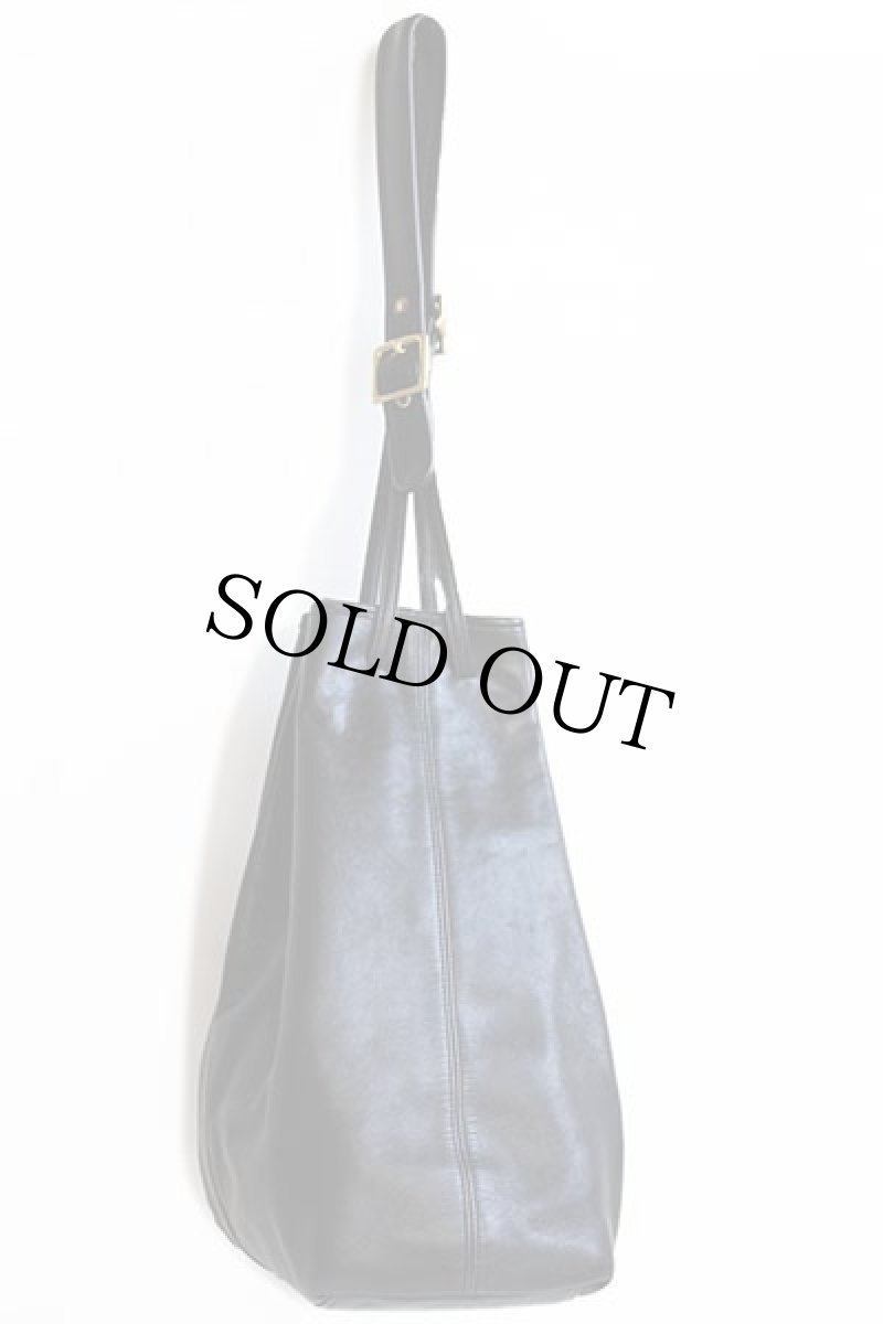 画像3: USA製 COACH オールド コーチ 巾着 レザー ハンドバッグ 黒★9166 (3)