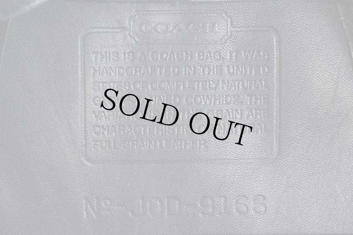 画像6: USA製 COACH オールド コーチ 巾着 レザー ハンドバッグ 黒★9166 (6)