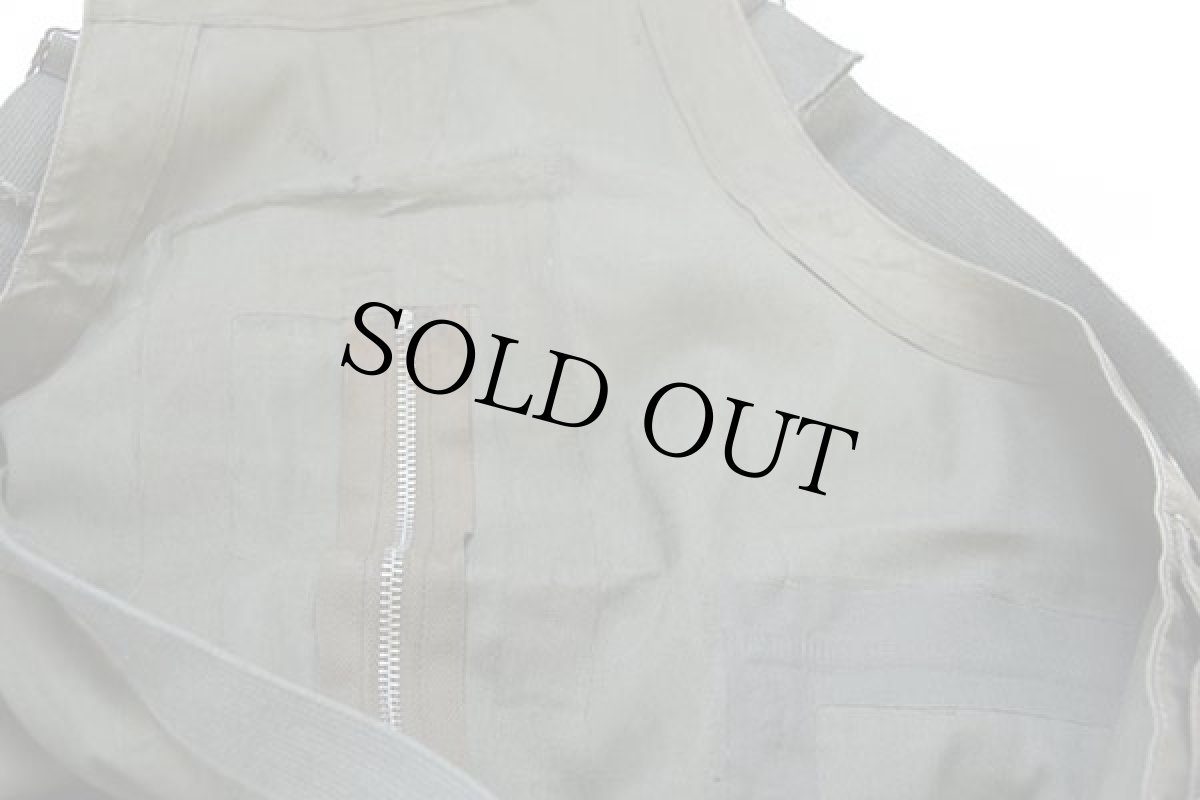 画像8: 40s 米軍 U.S.NAVY N-2 デッキ レインパンツ オリーブドラブ M★オーバーオール (8)