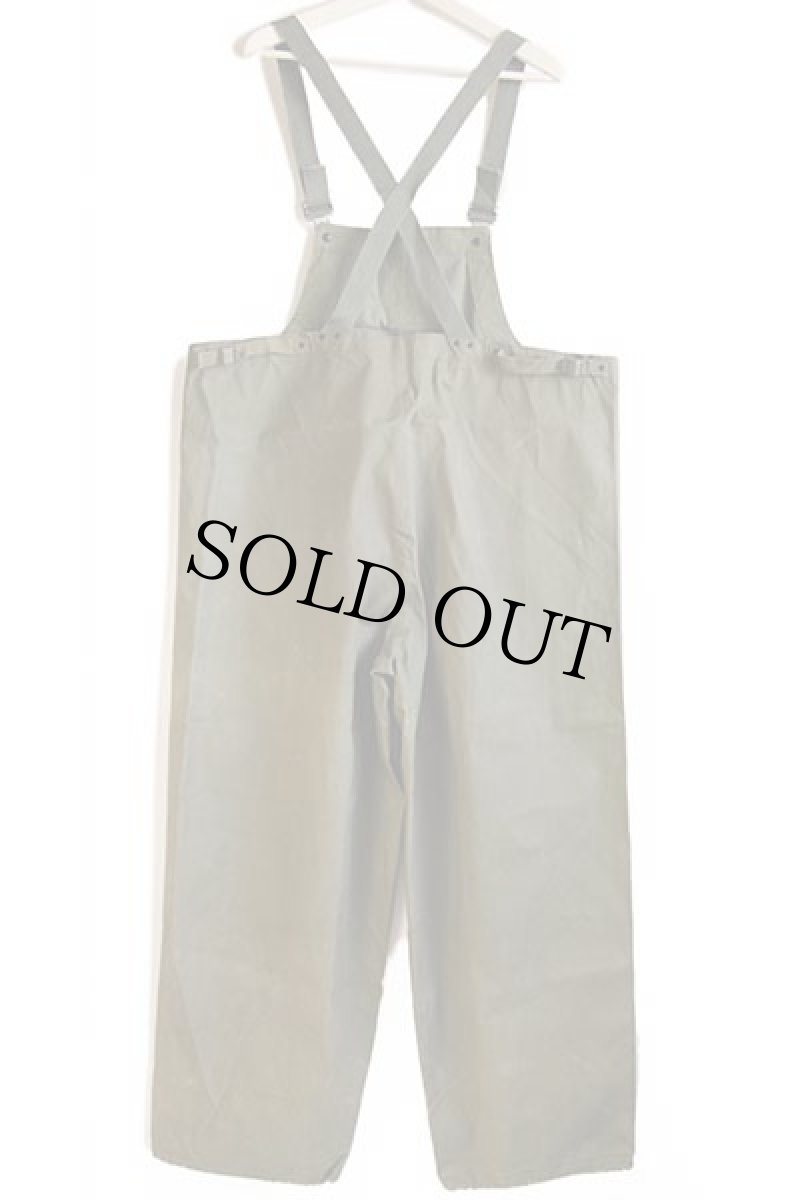 画像3: 40s 米軍 U.S.NAVY N-2 デッキ レインパンツ オリーブドラブ M★オーバーオール (3)