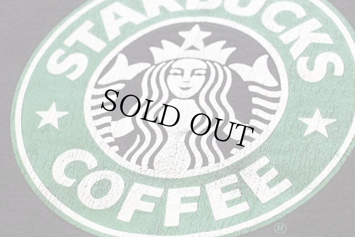 画像4: 90s USA製 STARBUCKS COFFEE スターバックス コーヒー ロゴ スウェット 黒 XL (4)