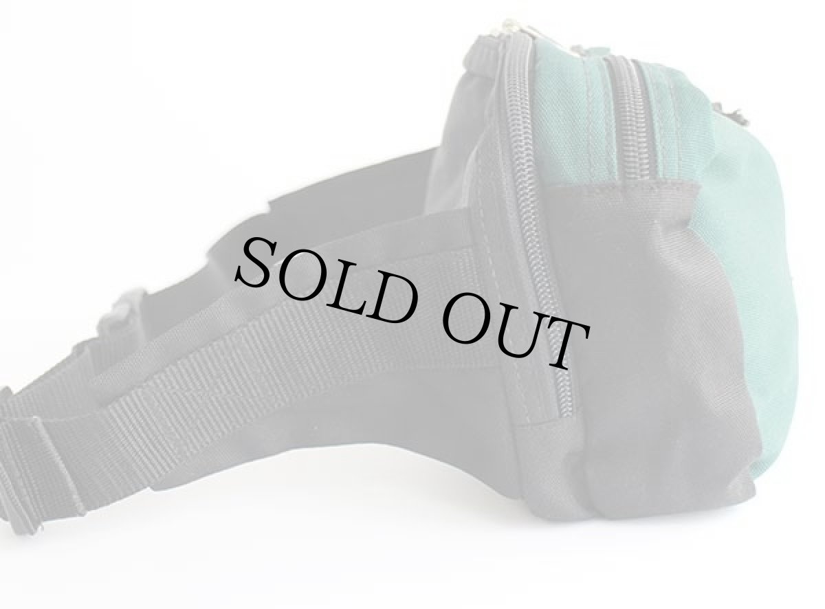 画像3: 90s LANDS'ENDランズエンド ナイロン ウエストバッグ 緑×黒 (3)