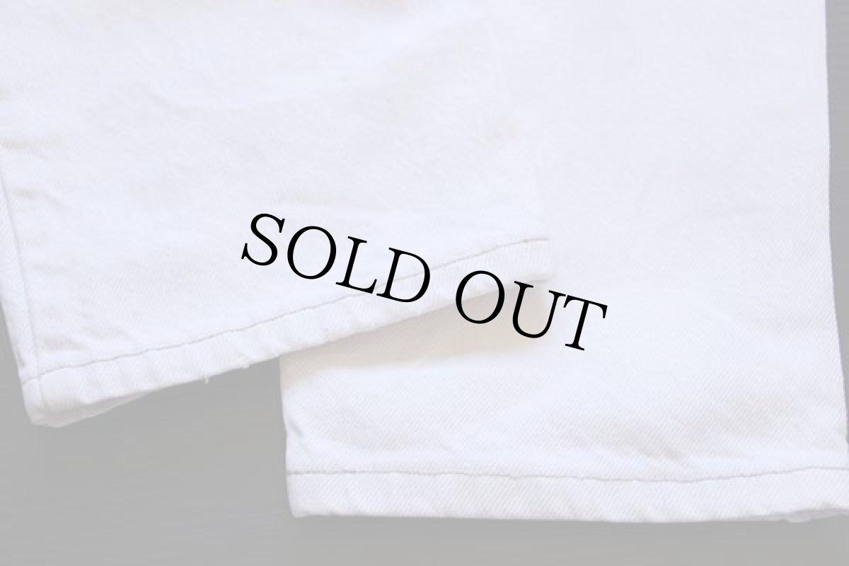 画像9: 90s USA製 Levi'sリーバイス 550 カラーデニムパンツ 生成り w33 L30 (9)