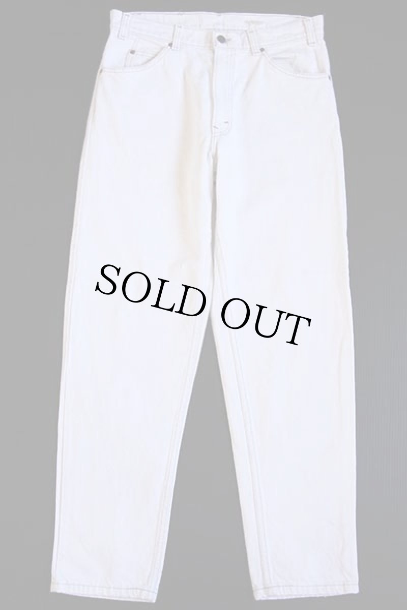 画像2: 90s USA製 Levi'sリーバイス 550 カラーデニムパンツ 生成り w33 L30 (2)