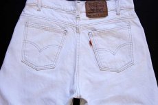 画像5: 90s USA製 Levi'sリーバイス 550 カラーデニムパンツ 生成り w33 L30 (5)