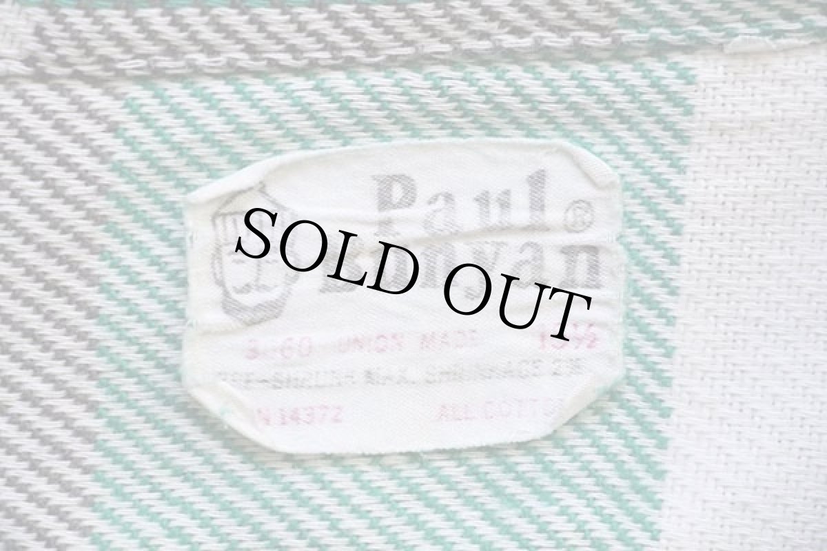 画像4: 70s USA製 Paul Bunyan ブロックチェック コットン フランネルシャツ 15.5 (4)