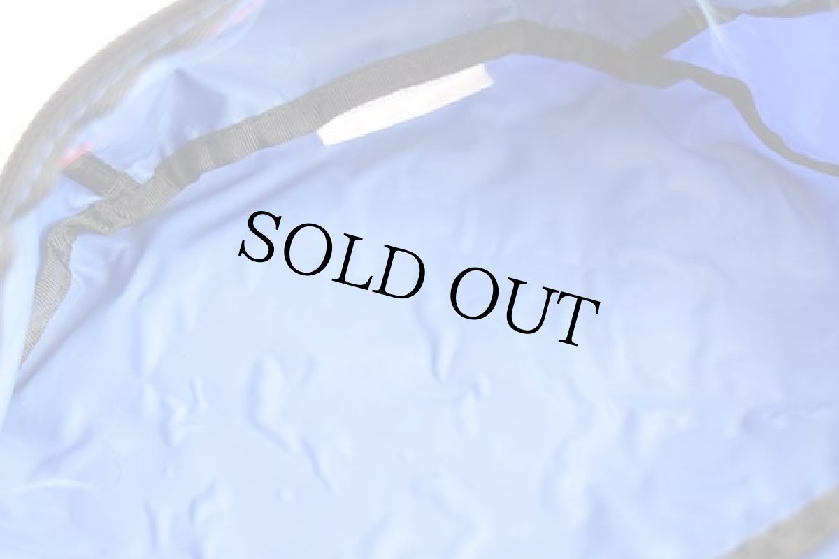 画像7: 90s L.L.Bean マルチカラー 切り替え ナイロン ウエストバッグ 青紫×赤 (7)