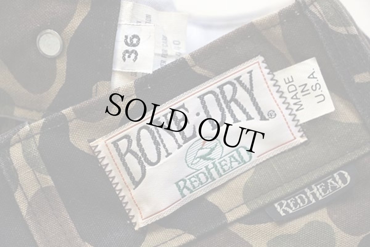 画像6: 80s USA製 BONE-DRY RED HEADレッドヘッド ダックハンターカモ ダック地 ハンティングパンツ w34 (6)