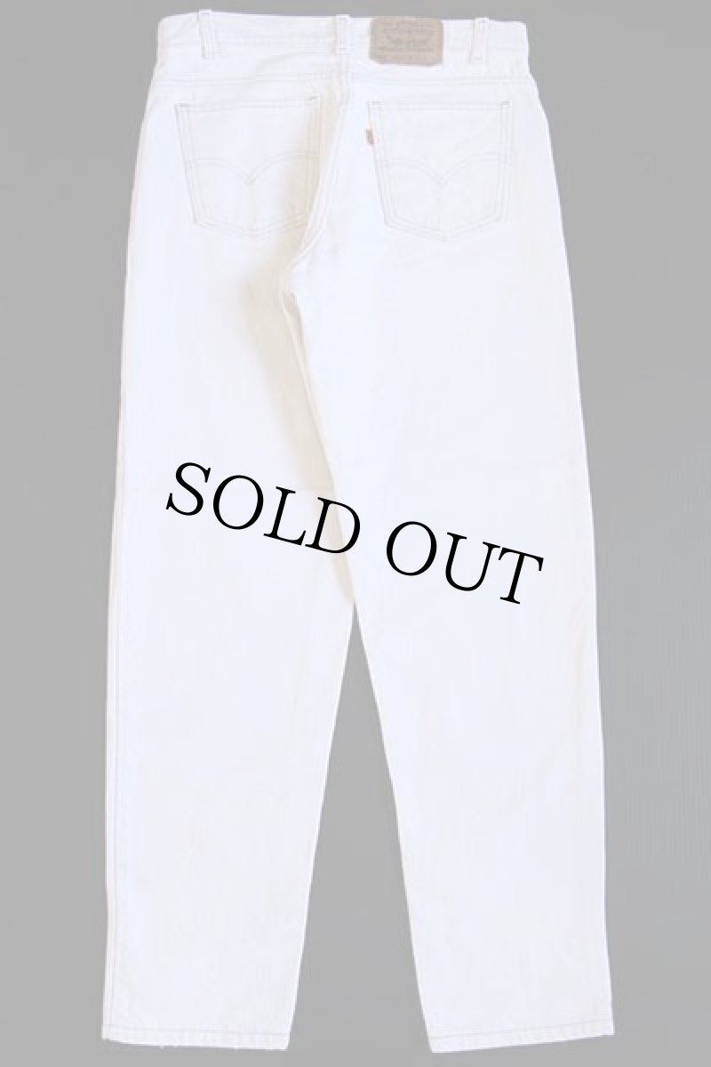 画像3: 90s USA製 Levi'sリーバイス 550 カラーデニムパンツ 生成り w33 L30 (3)