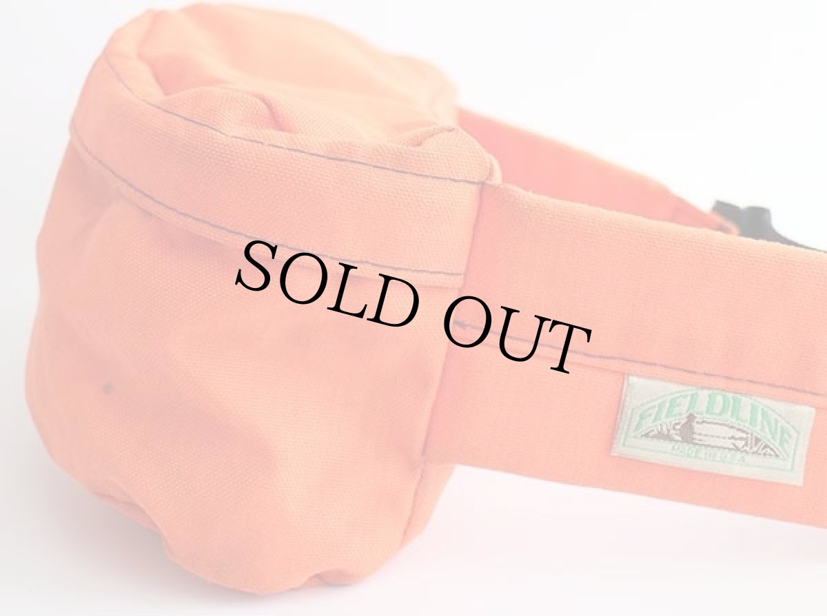 画像3: 80s USA製 FIELDLINE ナイロン ウエストバッグ 蛍光オレンジ (3)