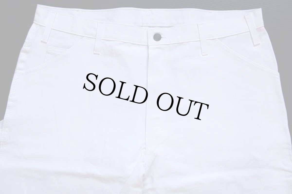 画像4: デッドストック★Dickiesディッキーズ コットン ペインターパンツ 白 w38 L28 (4)