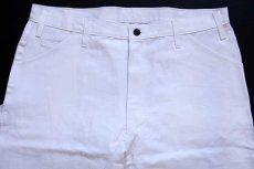 画像4: デッドストック★Dickiesディッキーズ コットン ペインターパンツ 白 w38 L28 (4)