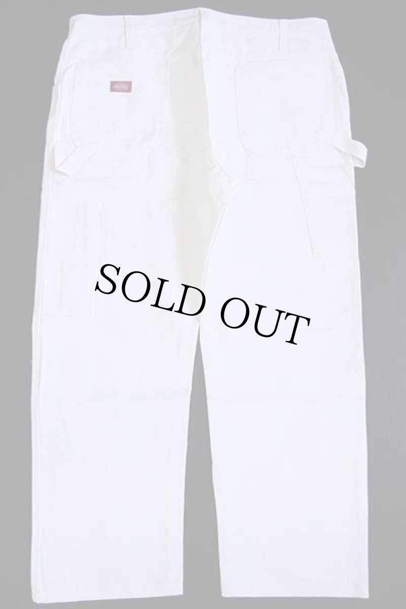 画像3: デッドストック★Dickiesディッキーズ コットン ペインターパンツ 白 w38 L28 (3)