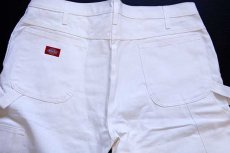 画像5: デッドストック★Dickiesディッキーズ コットン ペインターパンツ 白 w38 L28 (5)