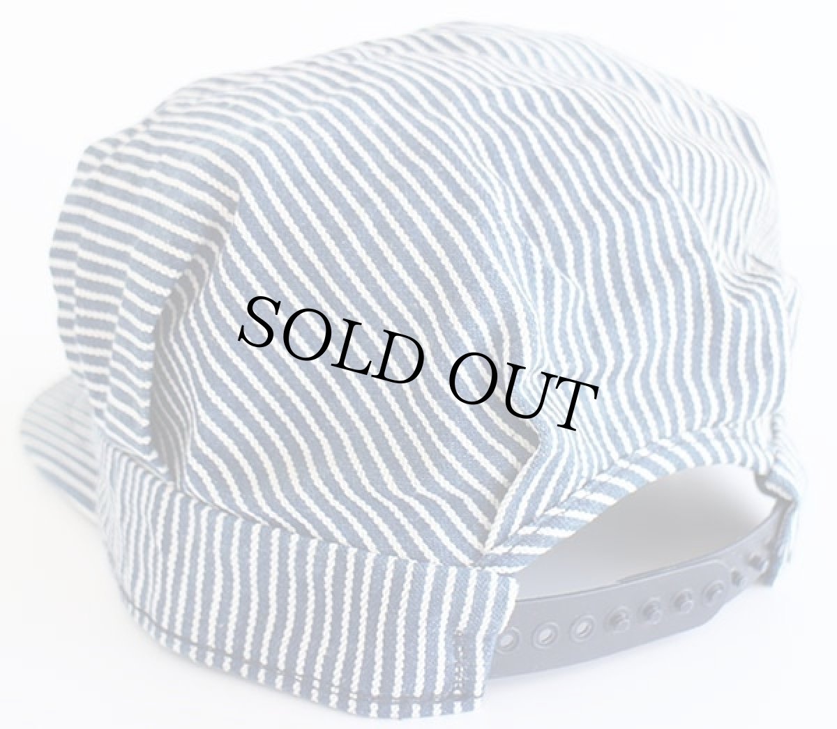 画像2: 80s USA製 KEY Imperial ヒッコリー ストライプ ワークキャップ (2)