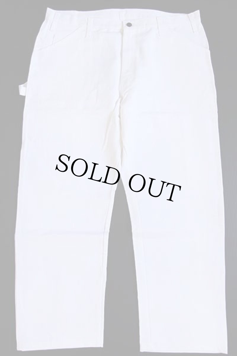 画像2: デッドストック★Dickiesディッキーズ コットン ペインターパンツ 白 w38 L28 (2)