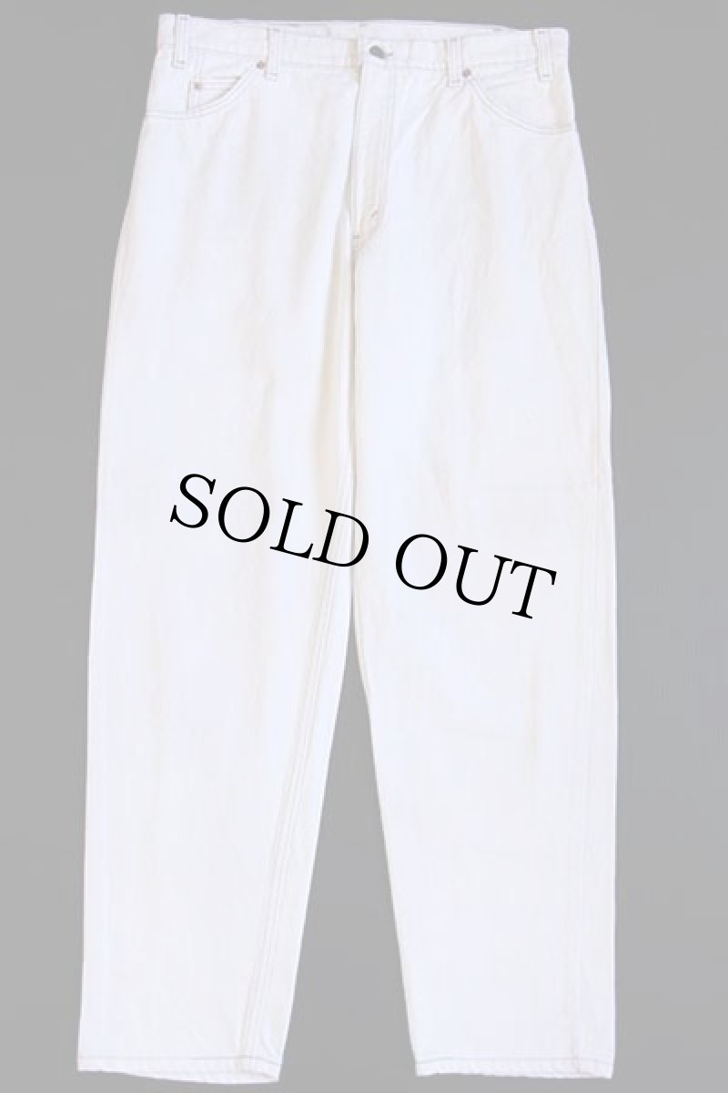 画像2: 90s USA製 Levi'sリーバイス 550 カラーデニムパンツ 生成り w36 L30 (2)