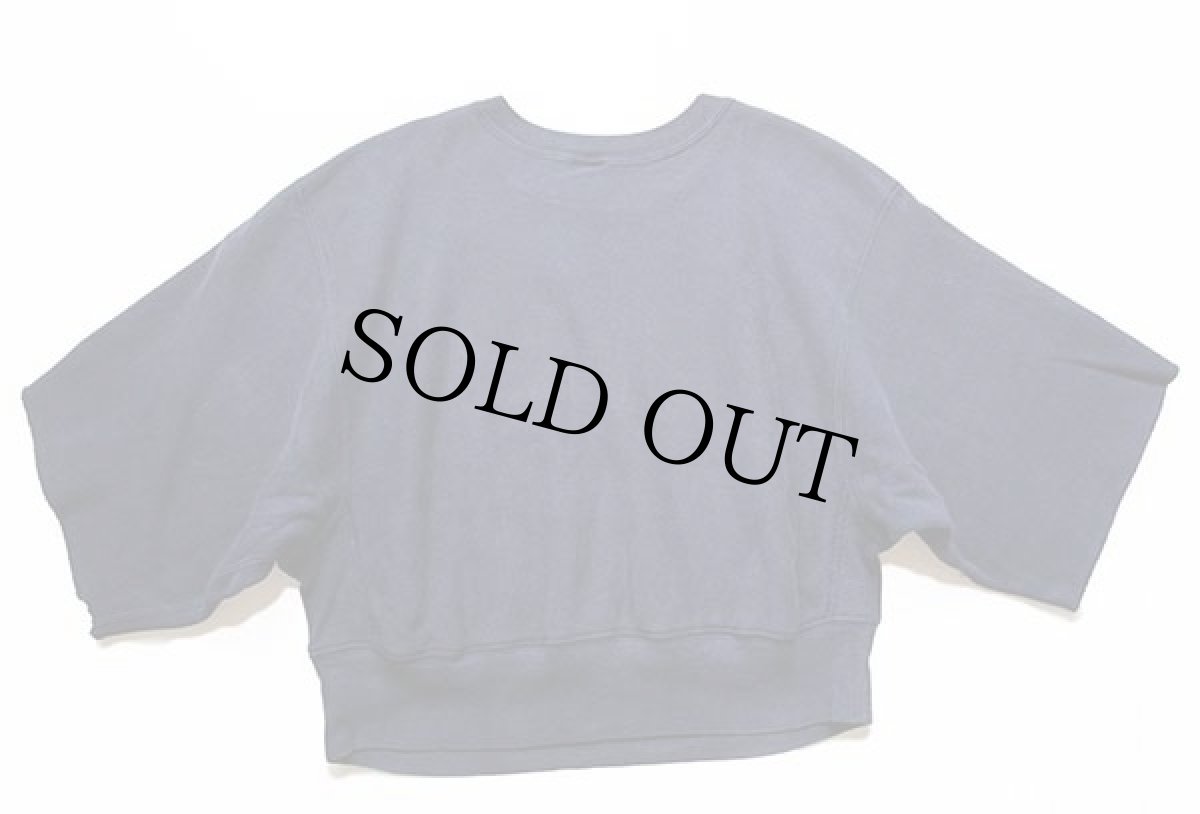 画像2: 90s USA製 Championチャンピオン IOWA 51 リバースウィーブ カットオフ 半袖スウェット ショート丈 カスタム 紺 (2)