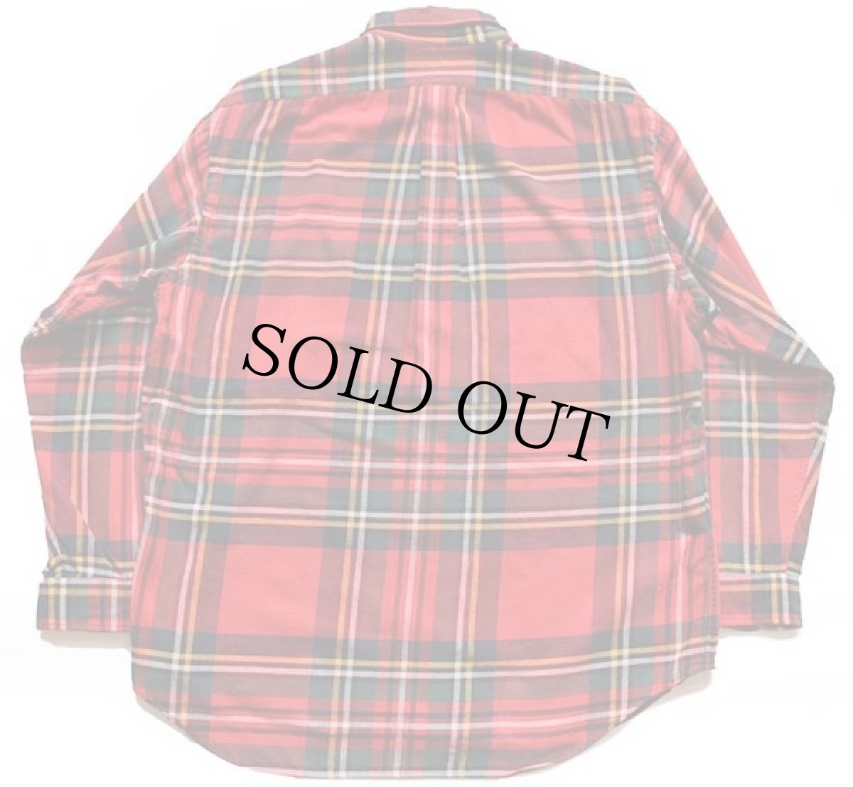 画像2: 90s ラルフローレン BLAIRE タータンチェック ボタンダウン コットン ライトネルシャツ L (2)