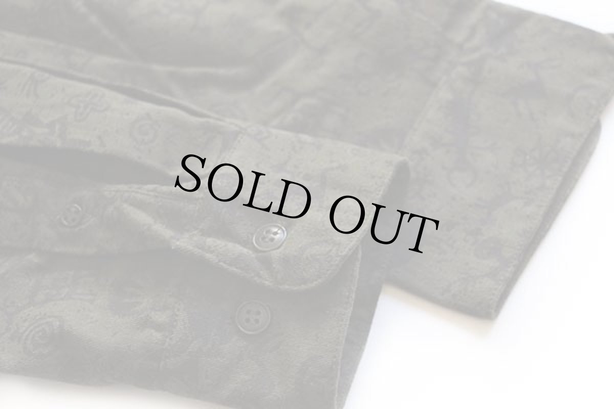 画像6: デッドストック★90s DAN GILBERT ココペリ 総柄 ボタンダウン コットンシャツ (6)