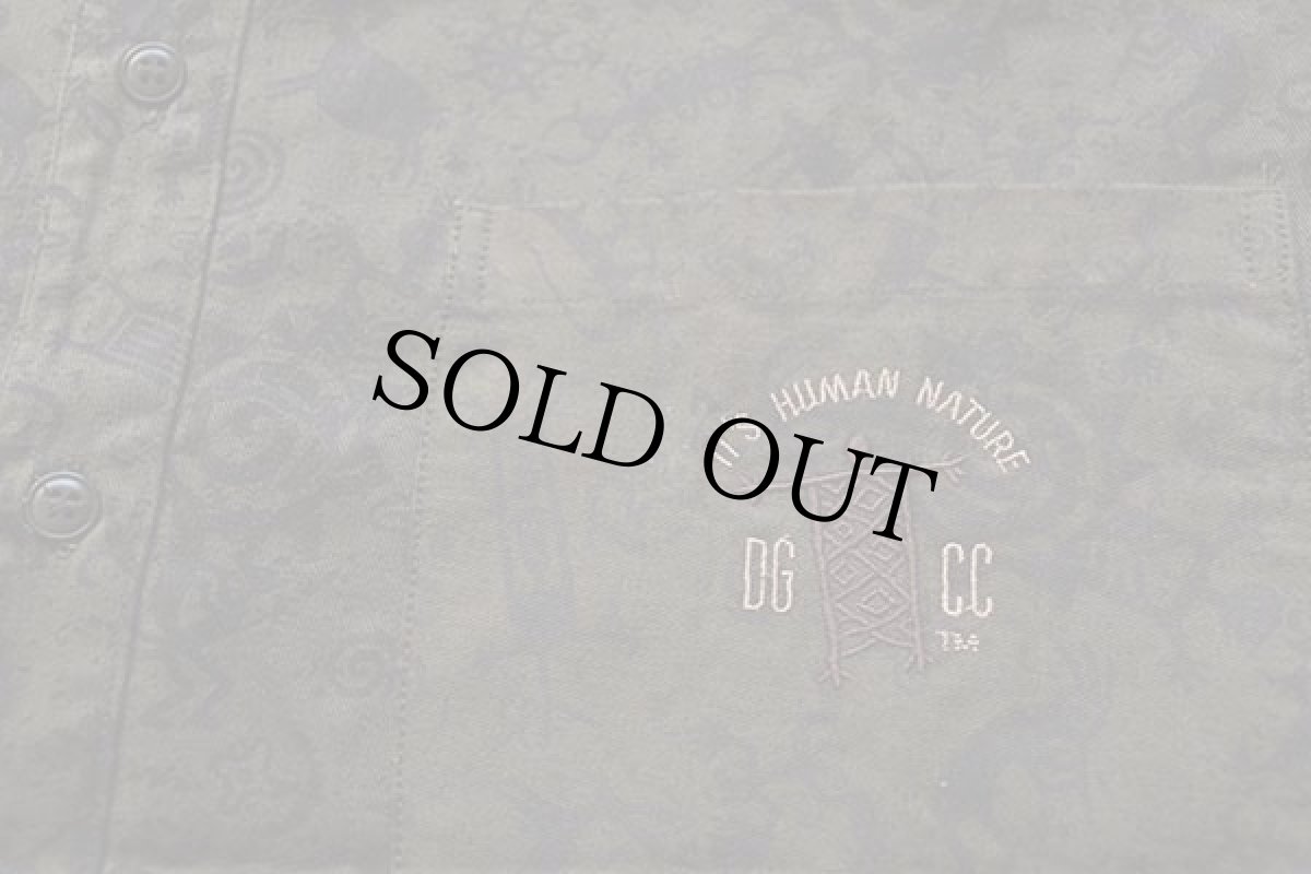 画像5: デッドストック★90s DAN GILBERT ココペリ 総柄 ボタンダウン コットンシャツ (5)