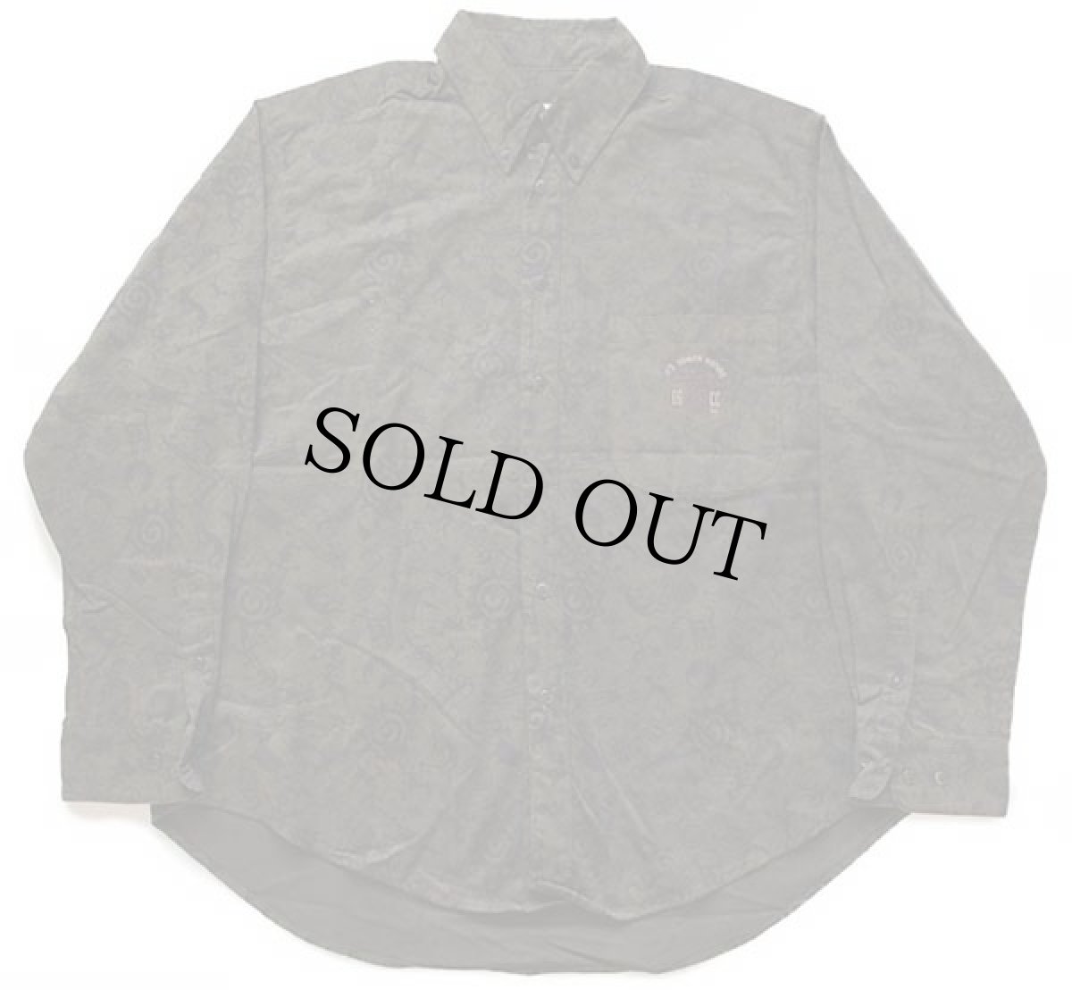 画像2: デッドストック★90s DAN GILBERT ココペリ 総柄 ボタンダウン コットンシャツ (2)