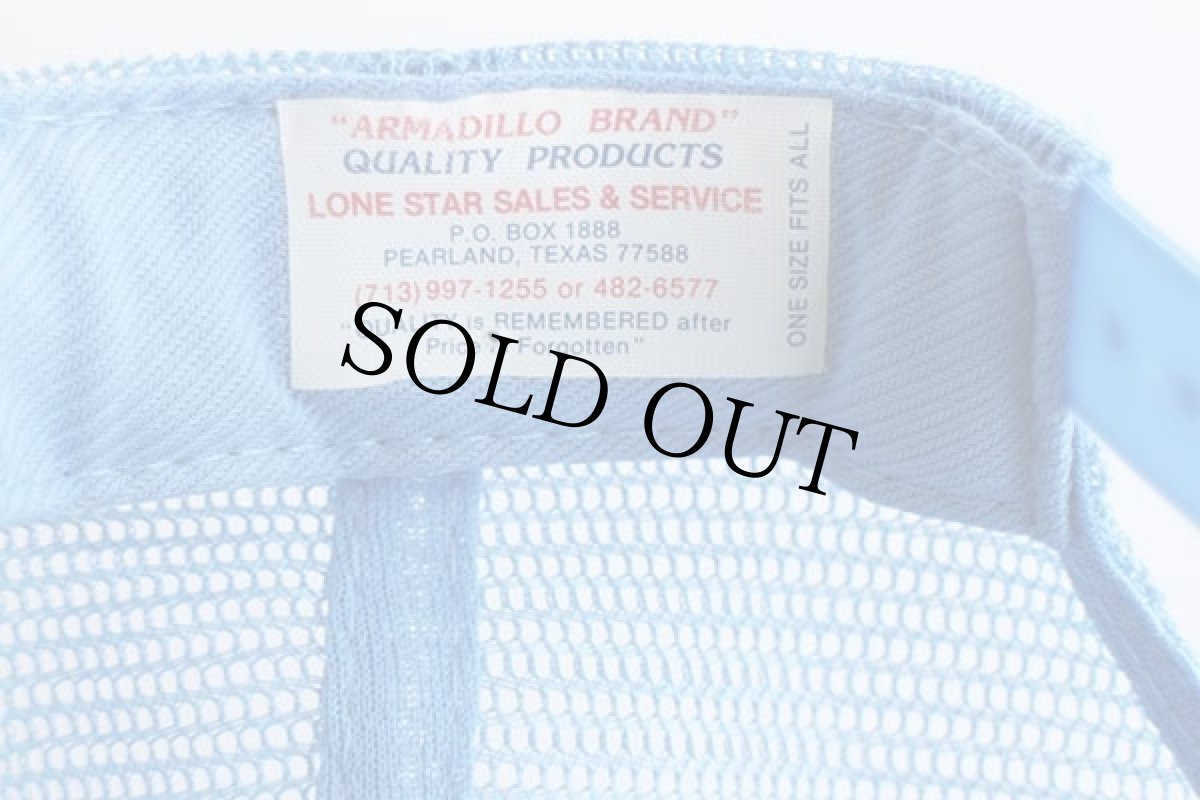 画像4: 90s NASA パッチ付き メッシュキャップ 水色 (4)