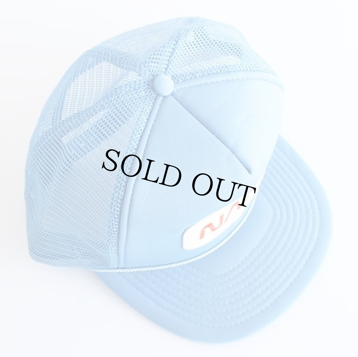 画像3: 90s NASA パッチ付き メッシュキャップ 水色 (3)