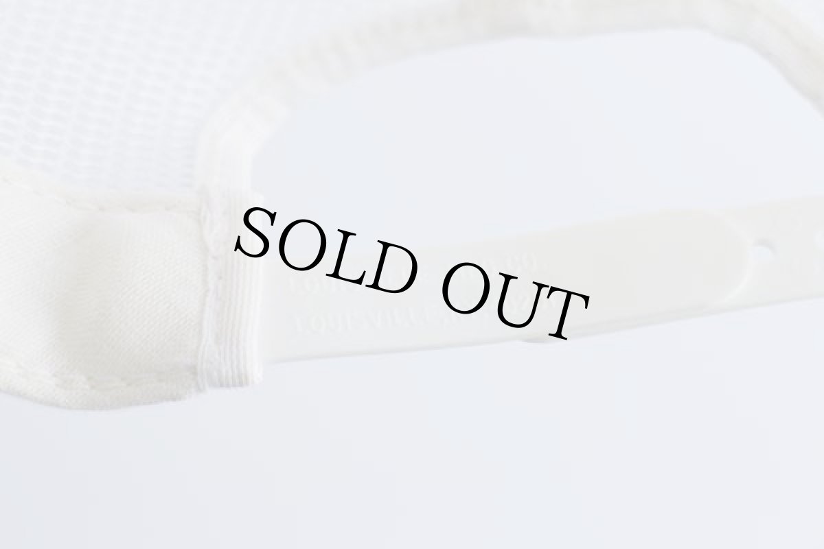 画像4: 80s case パッチ付き ツートン 切り替え オールメッシュキャップ 白×黒 (4)