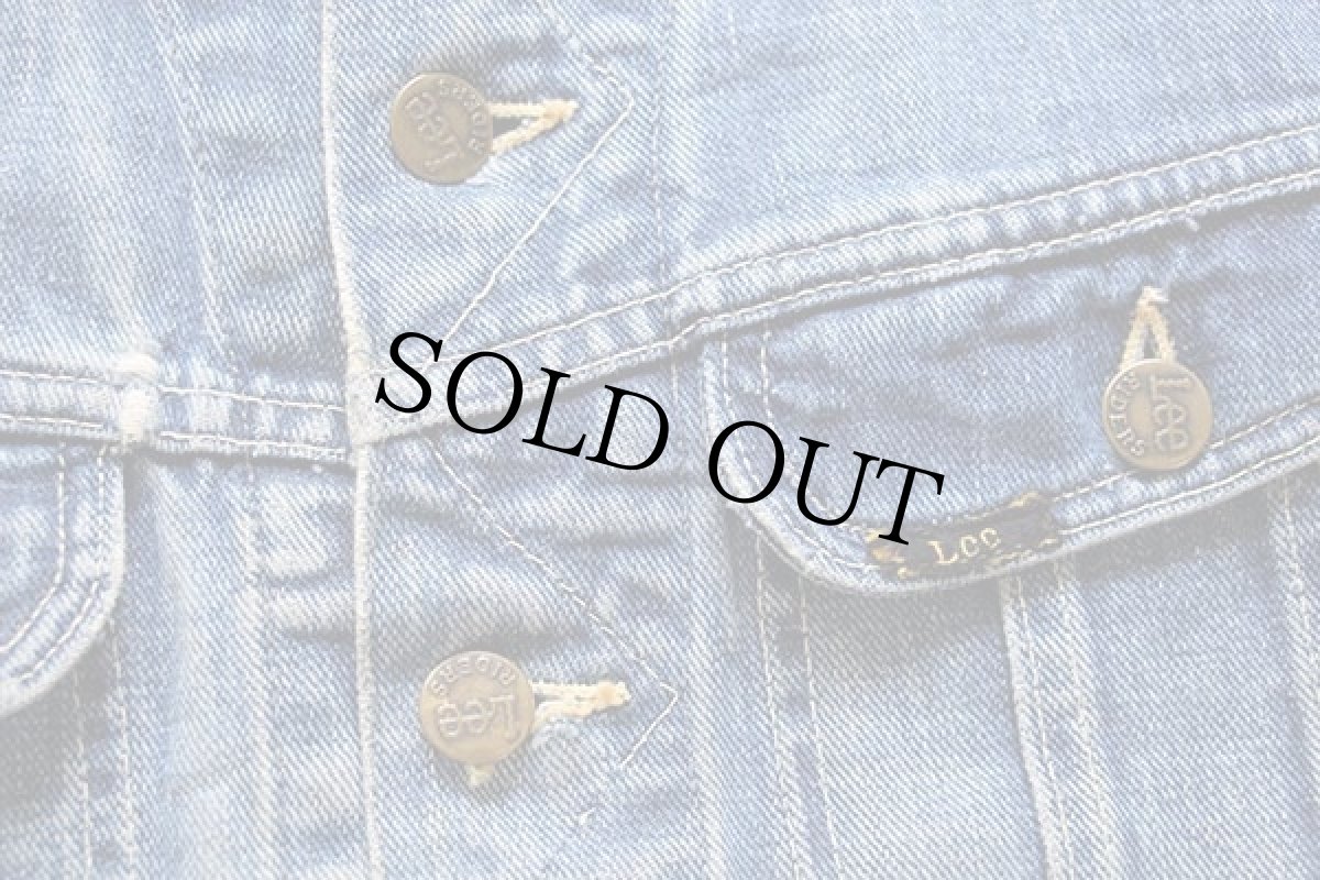 画像4: 60s Leeリー 101-J デニムジャケット ボロ (4)