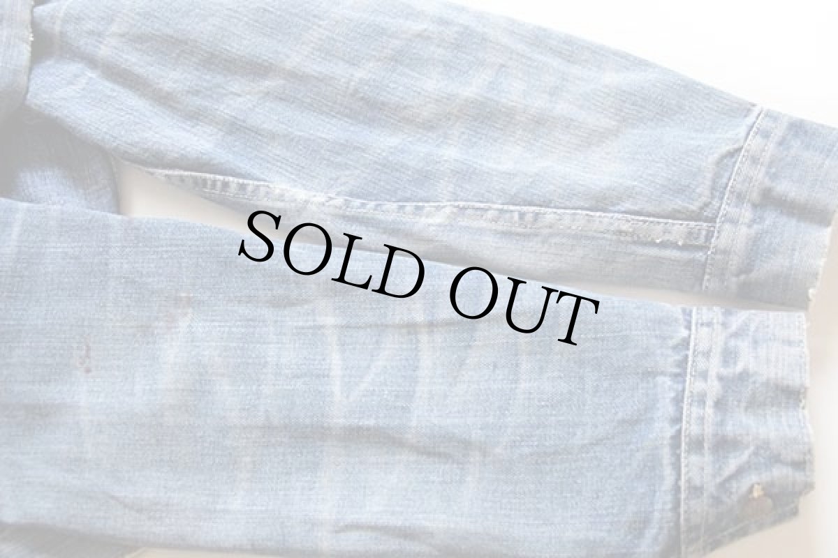 画像6: 60s Leeリー 101-J デニムジャケット ボロ (6)