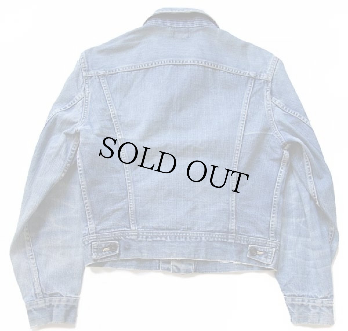 画像2: 60s Leeリー 101-J デニムジャケット ボロ (2)