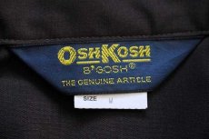 画像5: デッドストック★80s USA製 OSHKOSH B'GOSH 無地 半袖 ワークシャツ 焦げ茶 M (5)