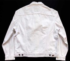 画像2: 90s Levi'sリーバイス 70503 ホワイト デニムジャケット 4ポケット L★ユーロ (2)