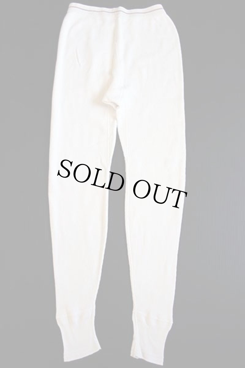 画像3: 60s HANES Thermal Knit コットン サーマルパンツ ナチュラル L (3)