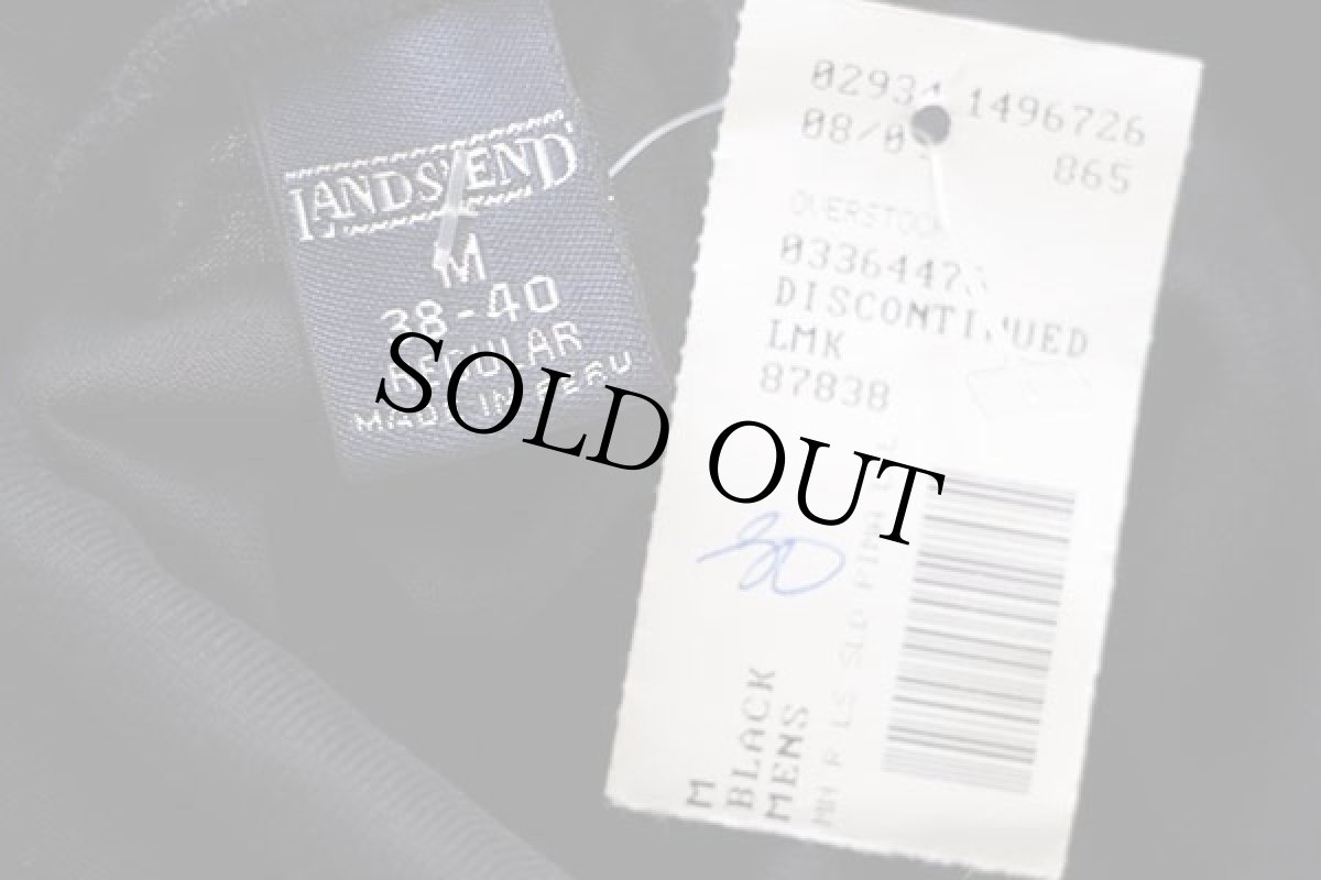 画像4: デッドストック★00s LANDS'ENDランズエンド 無地 タートルネック カットソー 黒 M (4)