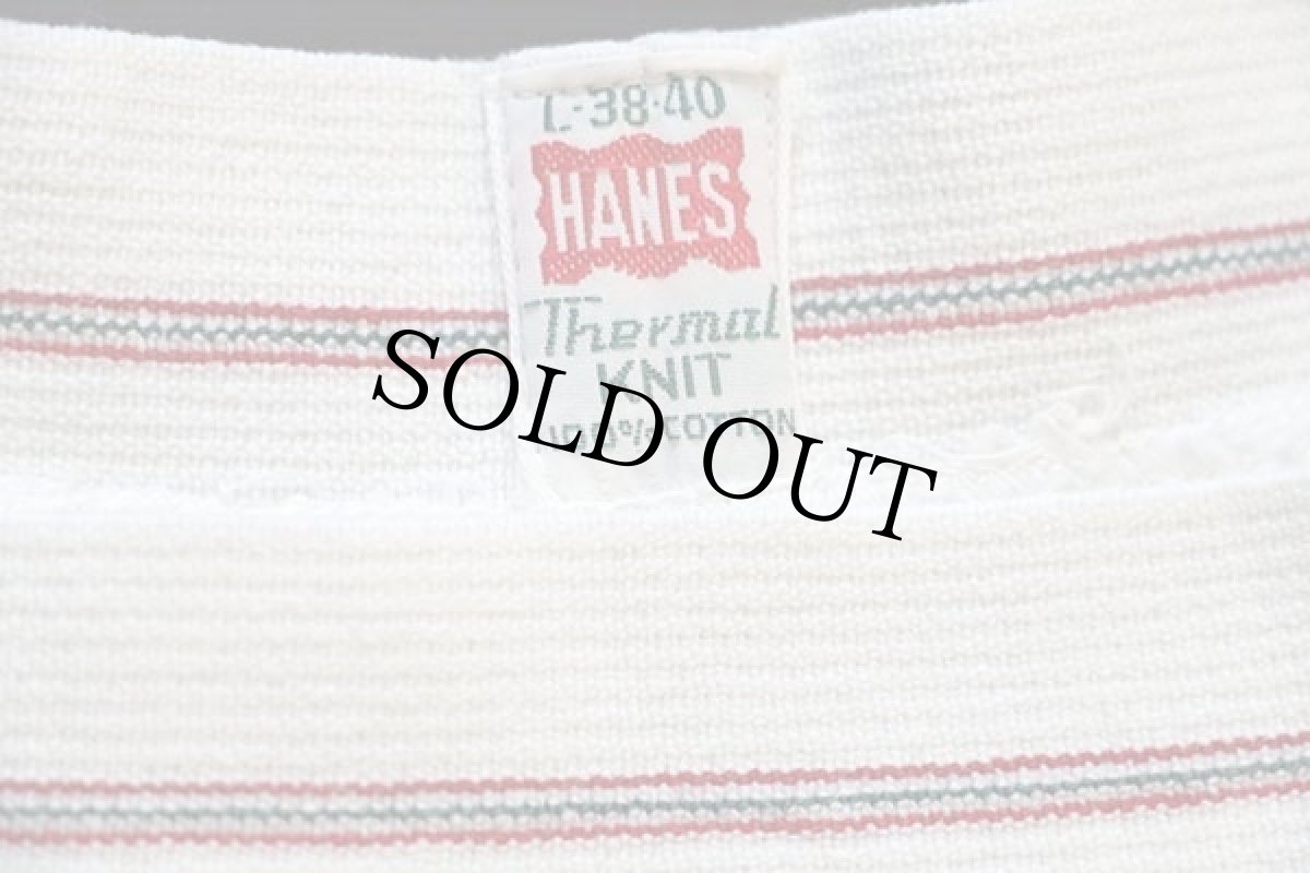 画像6: 60s HANES Thermal Knit コットン サーマルパンツ ナチュラル L (6)