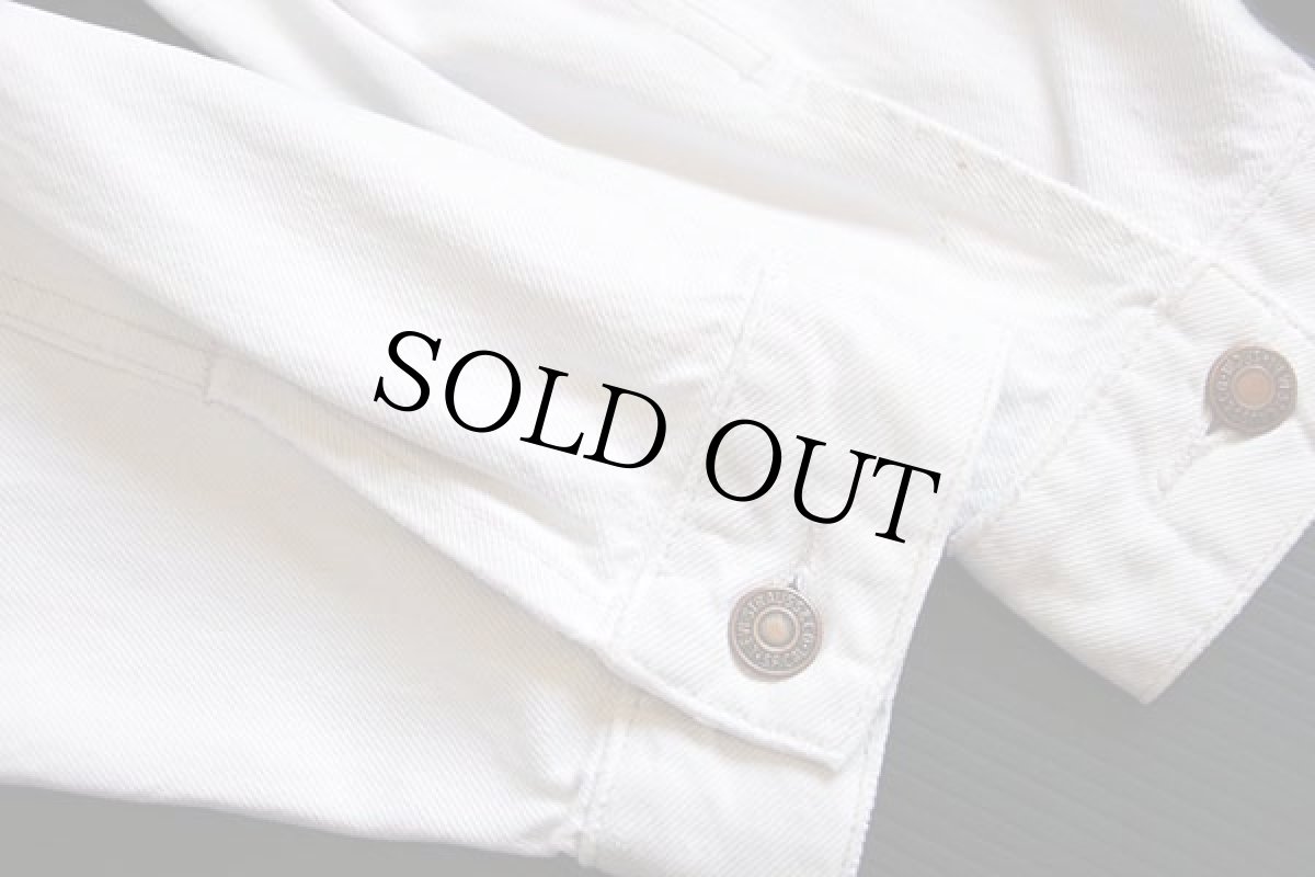 画像7: 90s Levi'sリーバイス 70503 ホワイト デニムジャケット 4ポケット L★ユーロ (7)