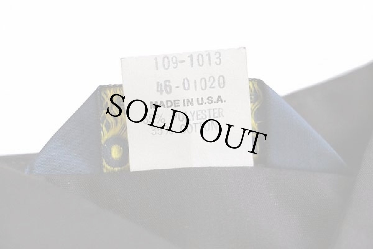 画像6: デッドストック★80s USA製 OSHKOSH B'GOSH 無地 半袖 ワークシャツ 焦げ茶 M (6)